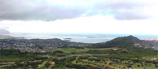 Kaneohe from Nuuanu Pali Lookout, Oahu, Hawaii picture taken by ATAH.NET photographer for www.digital-picture-gallery.com